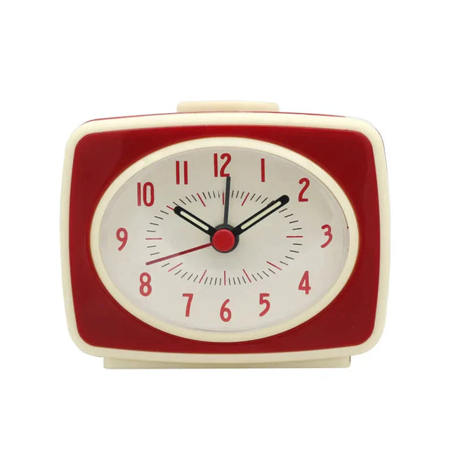 Pequeño despertador analógico de diseño retro