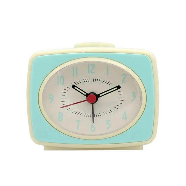 Pequeño despertador analógico de diseño retro