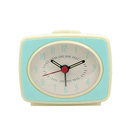 Pequeño despertador analógico de diseño retro