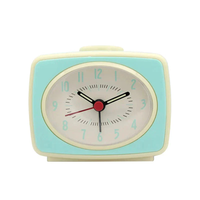 Pequeño despertador analógico de diseño retro