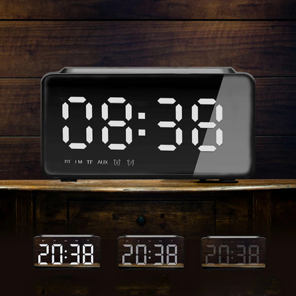 Radio despertador con carga inalámbrica Qi