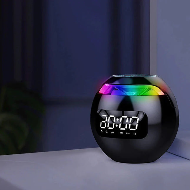 Despertador bola con altavoz y luces