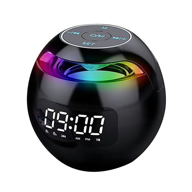 Despertador bola con altavoz y luces