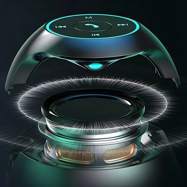 Despertador bola con altavoz y luces