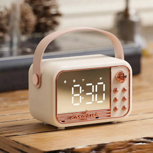 Radio despertador infantil bluetooth estilo vintage