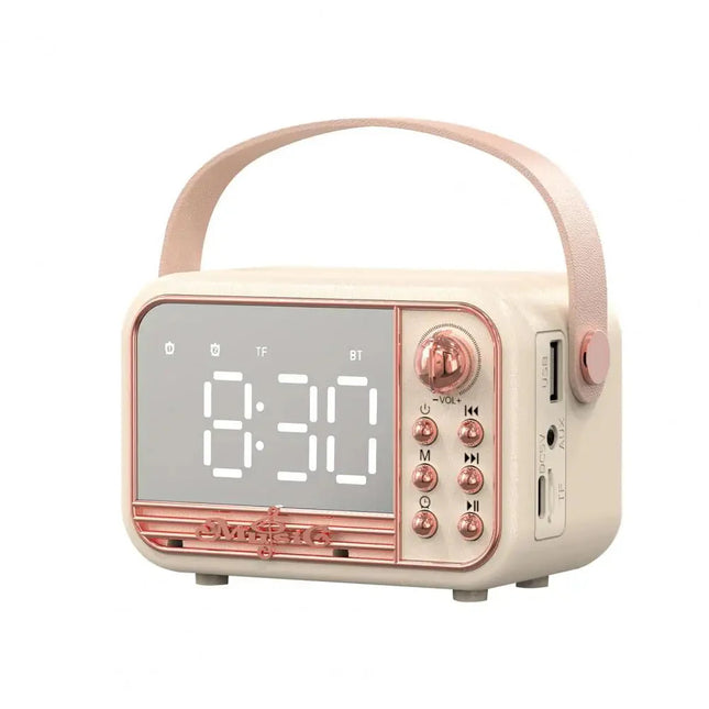 Radio despertador infantil bluetooth estilo vintage