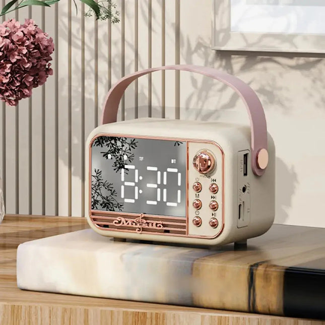 Radio despertador infantil bluetooth estilo vintage