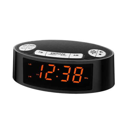 Radio despertador digital con alarma dual