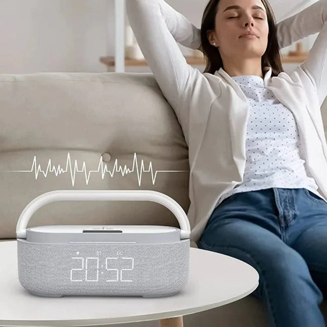 Radio despertador lámpara con cargador