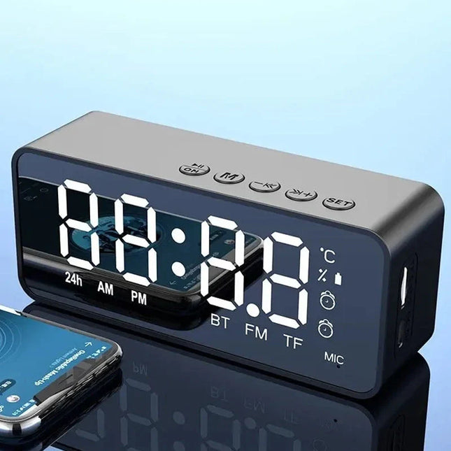 Radio despertador Bluetooth recargable USB