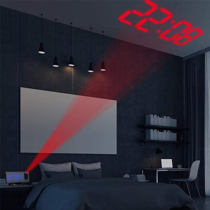 Despertador proyector de hora diseño moderno