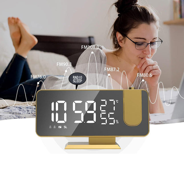 Despertador con proyector de hora original