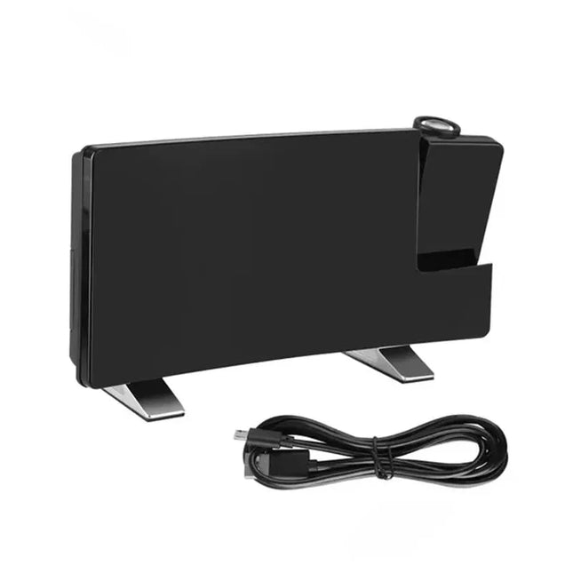 Radio despertador digital con proyector USB