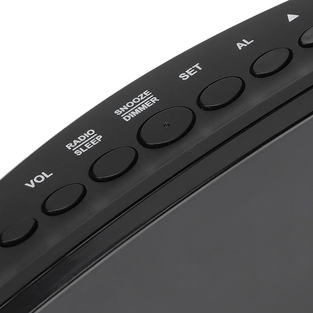 Radio despertador digital con proyector USB