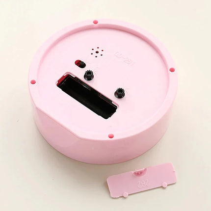 Despertador analógico redondo a pilas