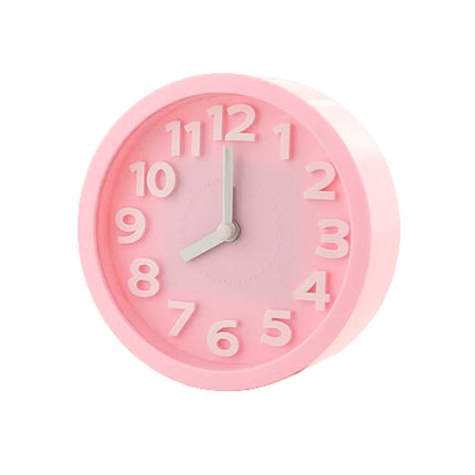 Despertador analógico redondo a pilas