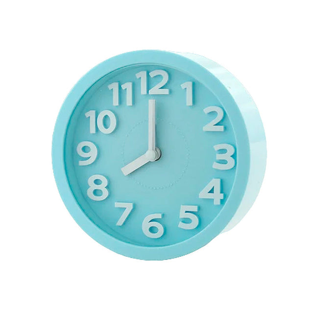 Despertador analógico redondo a pilas