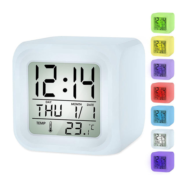 Despertador digital a pilas con temperatura