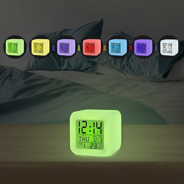 Despertador digital a pilas con temperatura