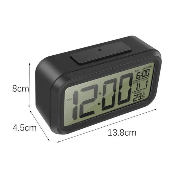 Despertador digital a pilas con luz