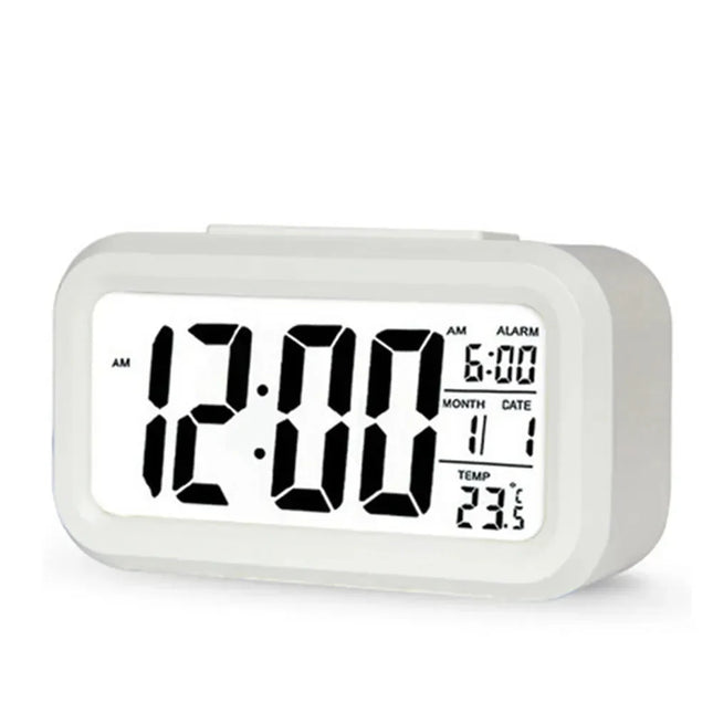 Despertador digital a pilas con luz