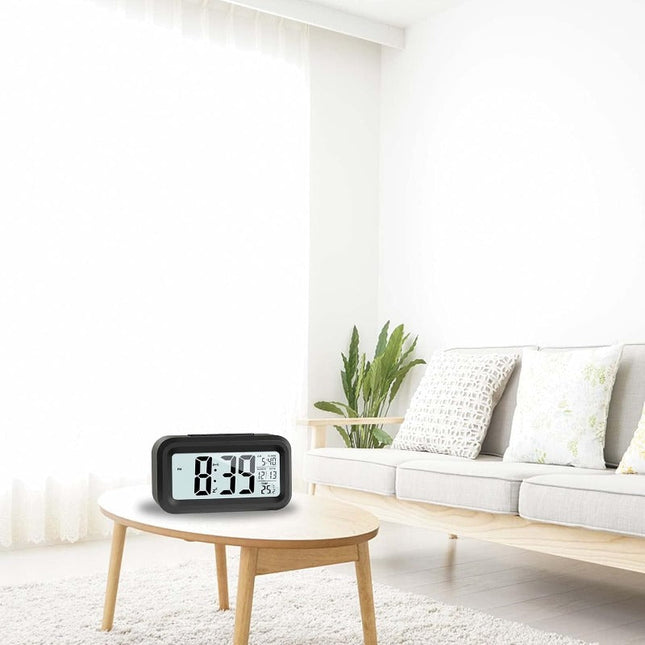 Despertador digital a pilas con luz