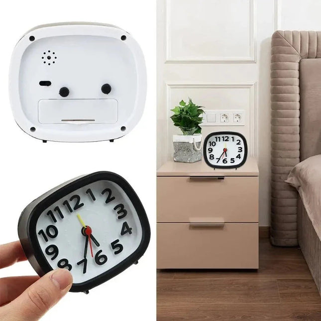 Despertador analógico silencioso a pilas