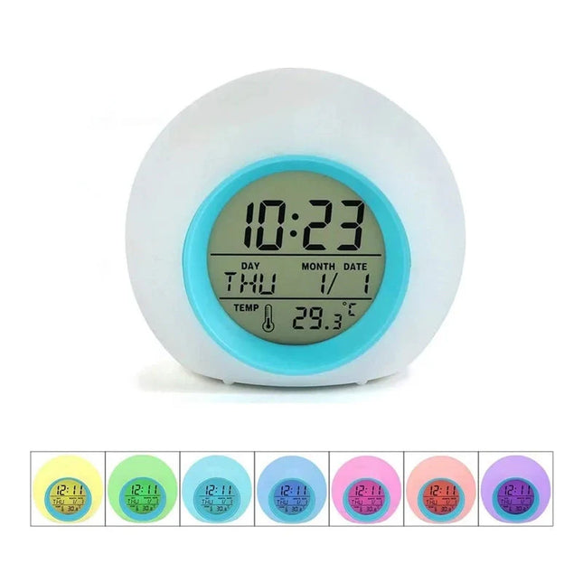 Despertador digital moderno para adolescente
