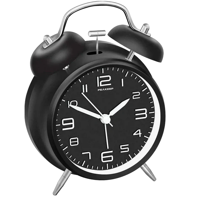 Despertador analógico clásico doble campana