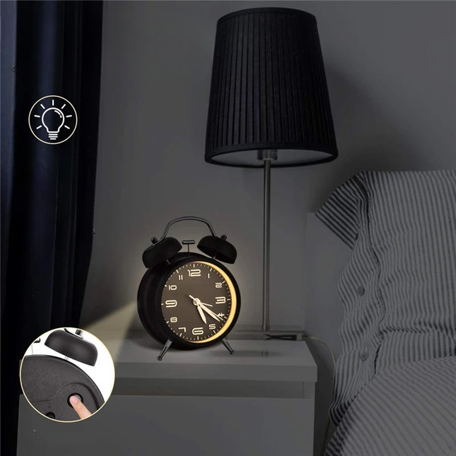 Despertador analógico clásico doble campana