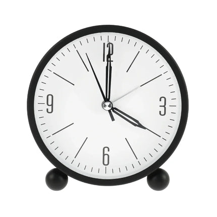 Reloj despertador analógico redondo minimalista