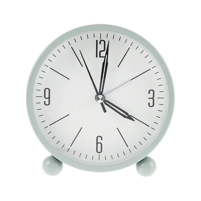 Reloj despertador analógico redondo minimalista