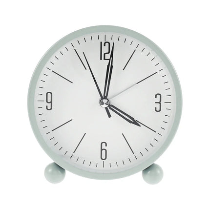 Reloj despertador analógico redondo minimalista