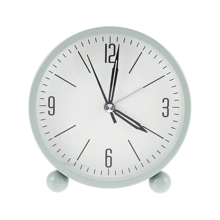 Reloj despertador analógico redondo minimalista