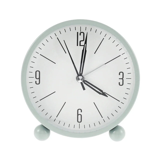 Reloj despertador analógico redondo minimalista