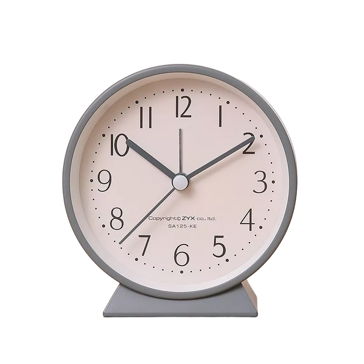 Despertador analógico silencioso de diseño