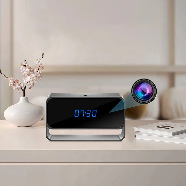 Despertador con cámara espía visión nocturna