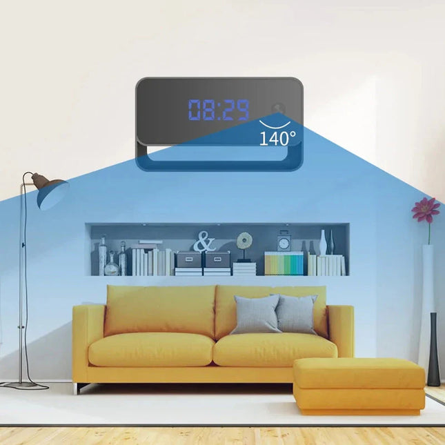 Despertador con cámara espía visión nocturna