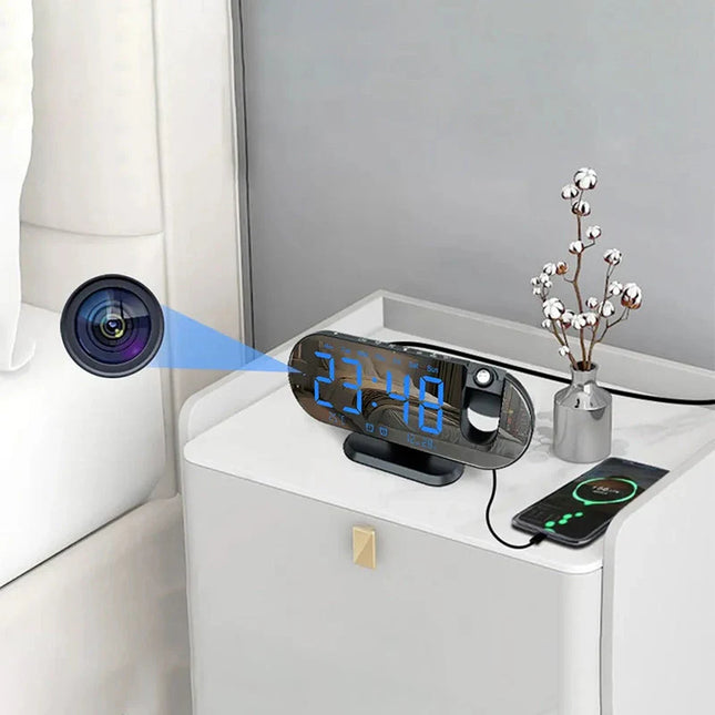 Reloj despertador con cámara espía wifi