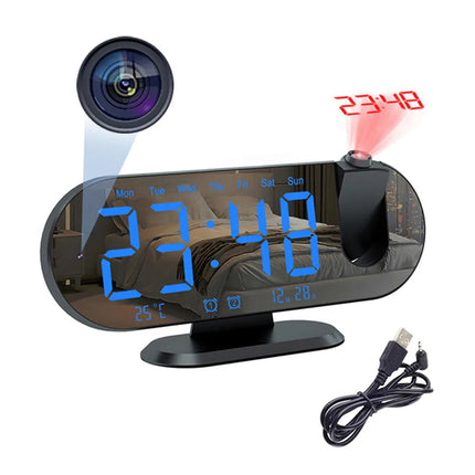 Reloj despertador con cámara espía wifi