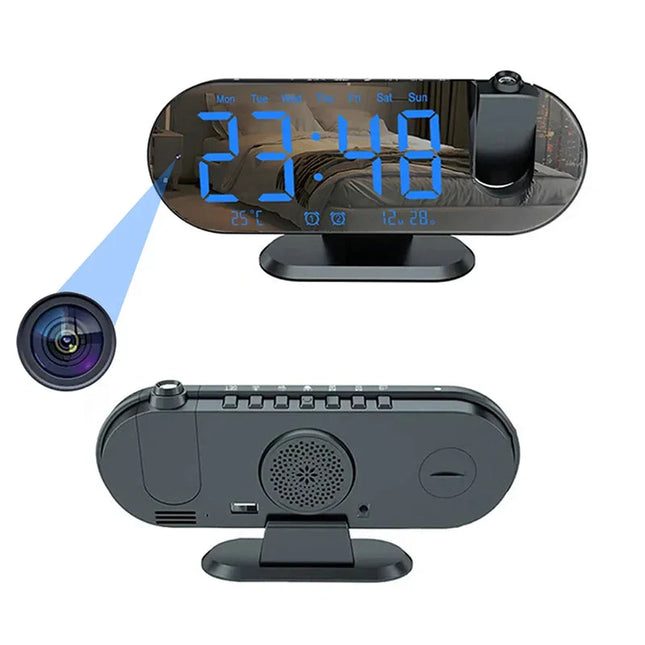 Reloj despertador con cámara espía wifi