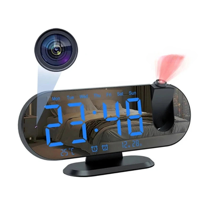 Reloj despertador con cámara espía wifi