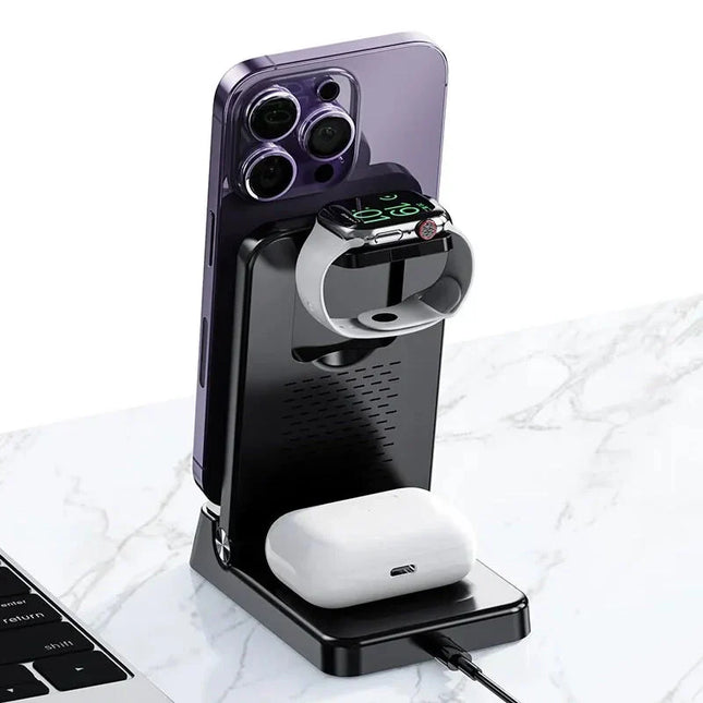 Estación de carga inalámbrica con reloj