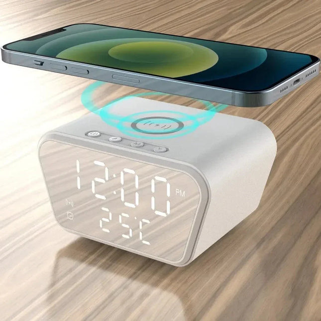 Despertador con cargador de inducción Qi