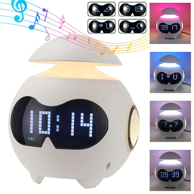 Despertador robot con indicador día noche