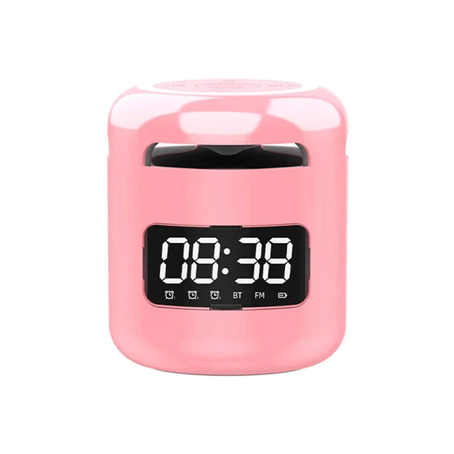 Despertador de diseño con altavoz Bluetooth