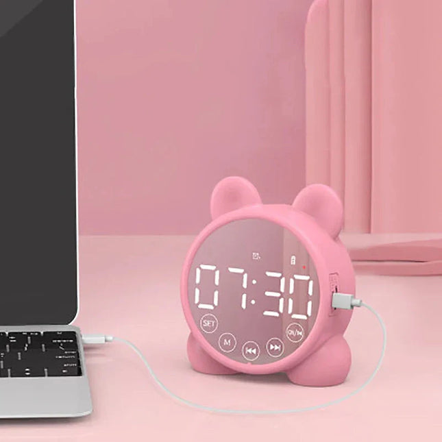 Despertador digital infantil con orejas
