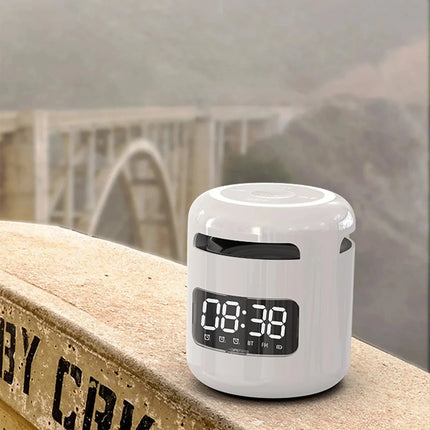 Despertador con altavoz y soporte móvil