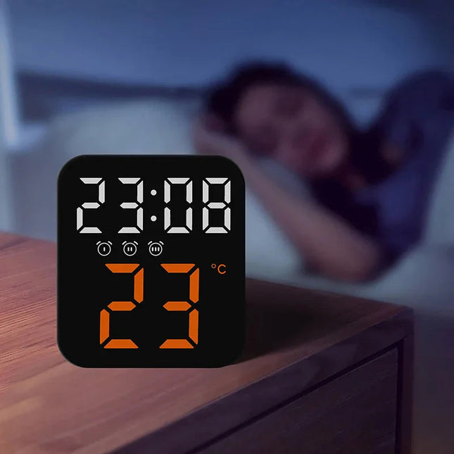 Despertador de viaje con pantalla LED