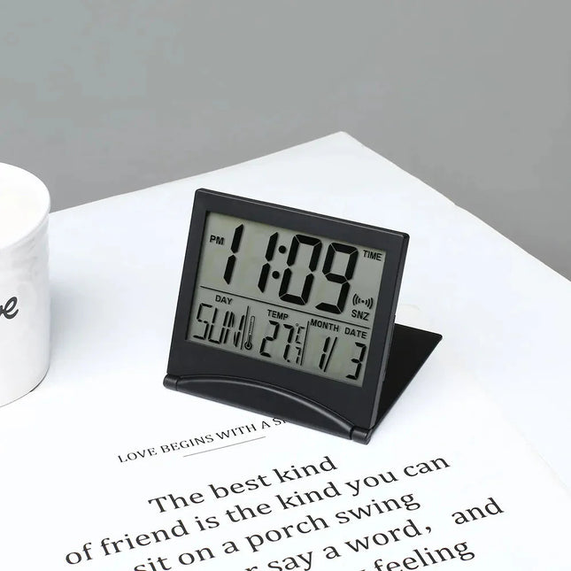 Despertador de viaje plegable compacto